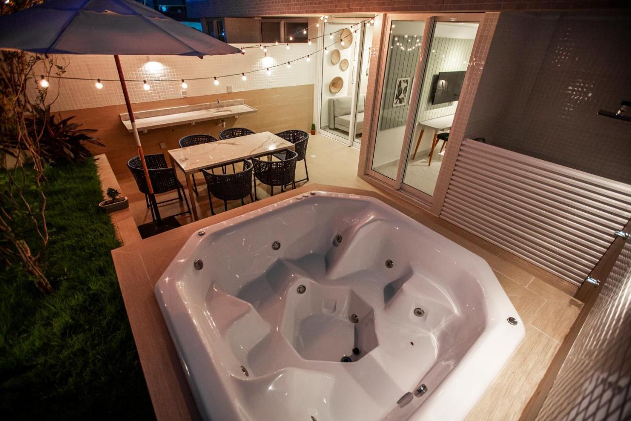 Apartamento Com Jacuzzi Na Beira Mar De Joao Pessoa No Branco Haus エクステリア 写真
