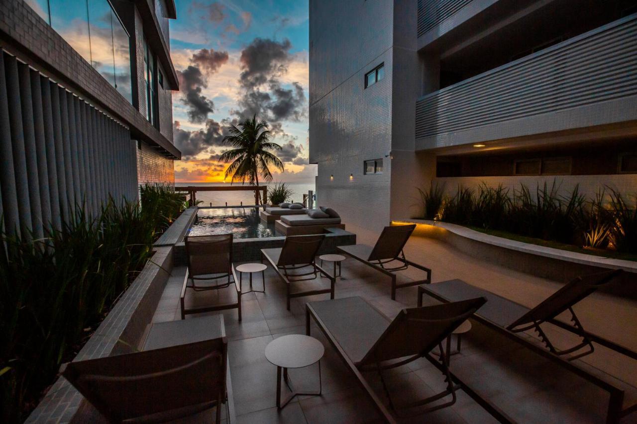 Apartamento Com Jacuzzi Na Beira Mar De Joao Pessoa No Branco Haus エクステリア 写真