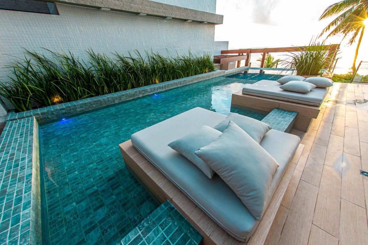 Apartamento Com Jacuzzi Na Beira Mar De Joao Pessoa No Branco Haus エクステリア 写真